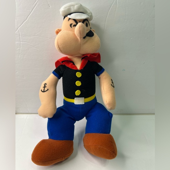 Play by Play Other - Vintage Popeye Plush, 1992  classic Cartoon Comics Sailor Maritime Play By Play